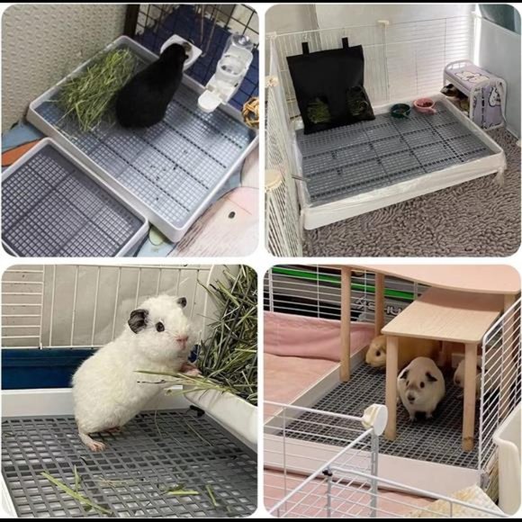 Guinea Pig Litter Pan Bed Cage Guinea Pig Toilet Small Animal Bed Cage New - Picture 6 of 8